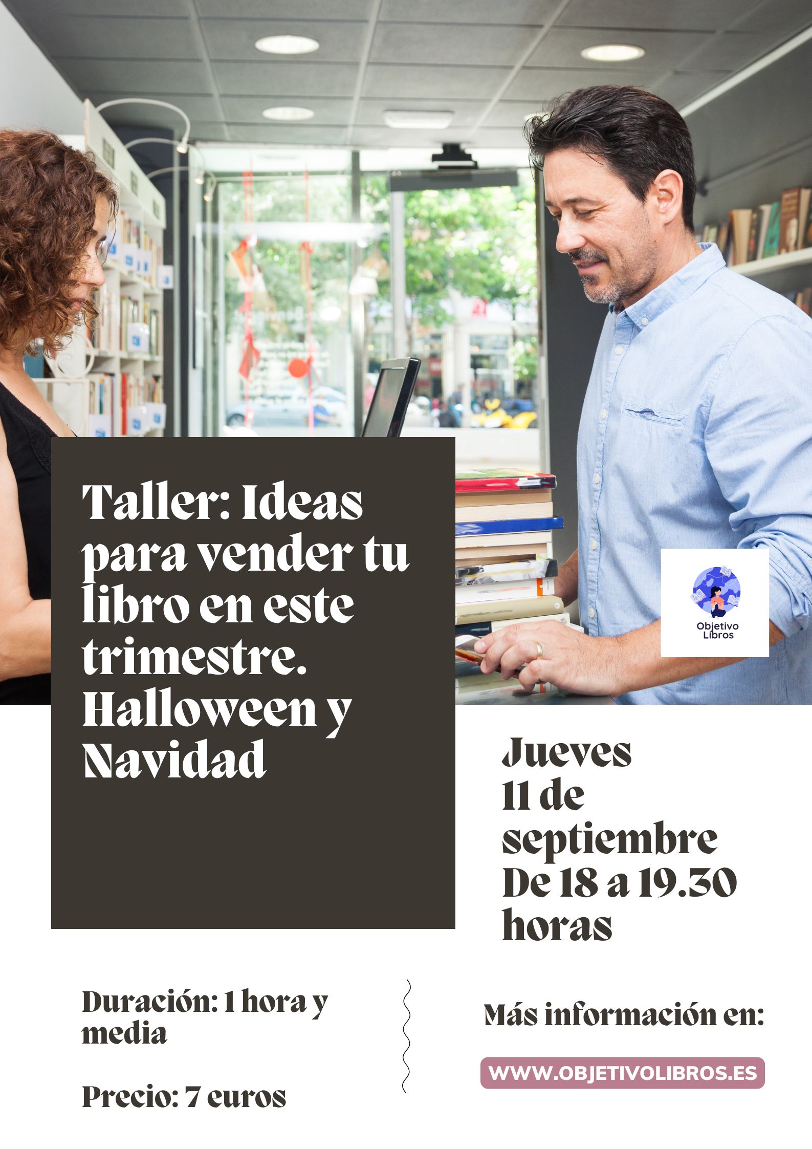 Taller: Ideas para vender tu libro este trimestre. Halloween y Navidad
