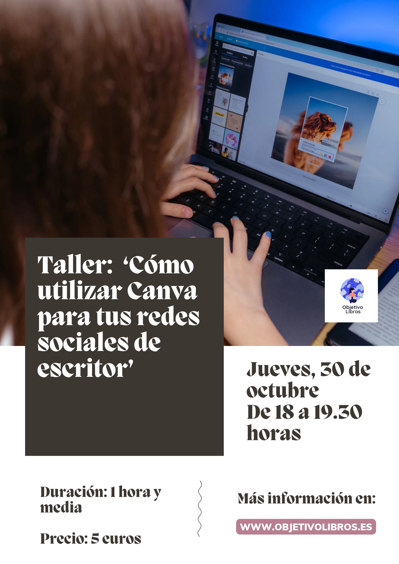 Taller: ‘Cómo utilizar Canva para tus redes de escritor’